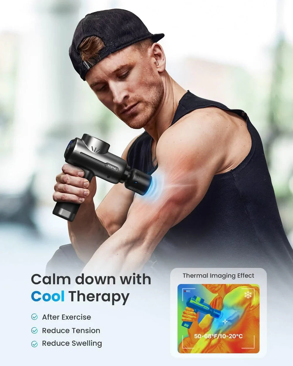 Portable Mini Muscle Massage Gun-Handheld Electric Deep Tissue Percussion Muscle Massager, Ultra Quiet Pain Relief Fascia Gun